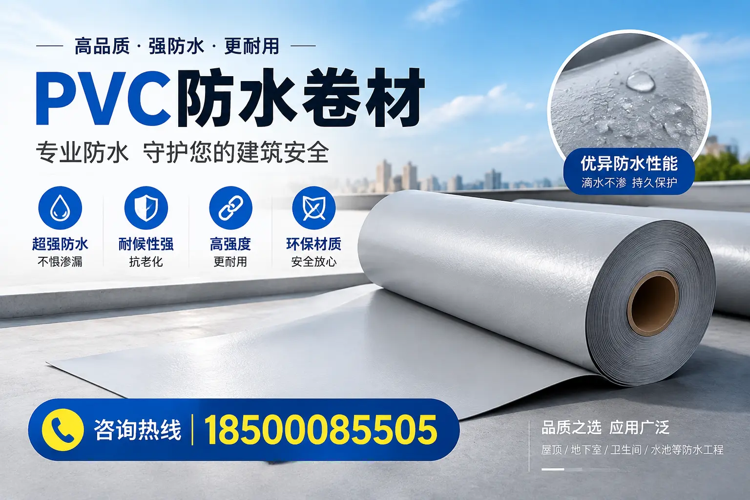 潜江地区pvc防水卷材的市场现状与发展趋势